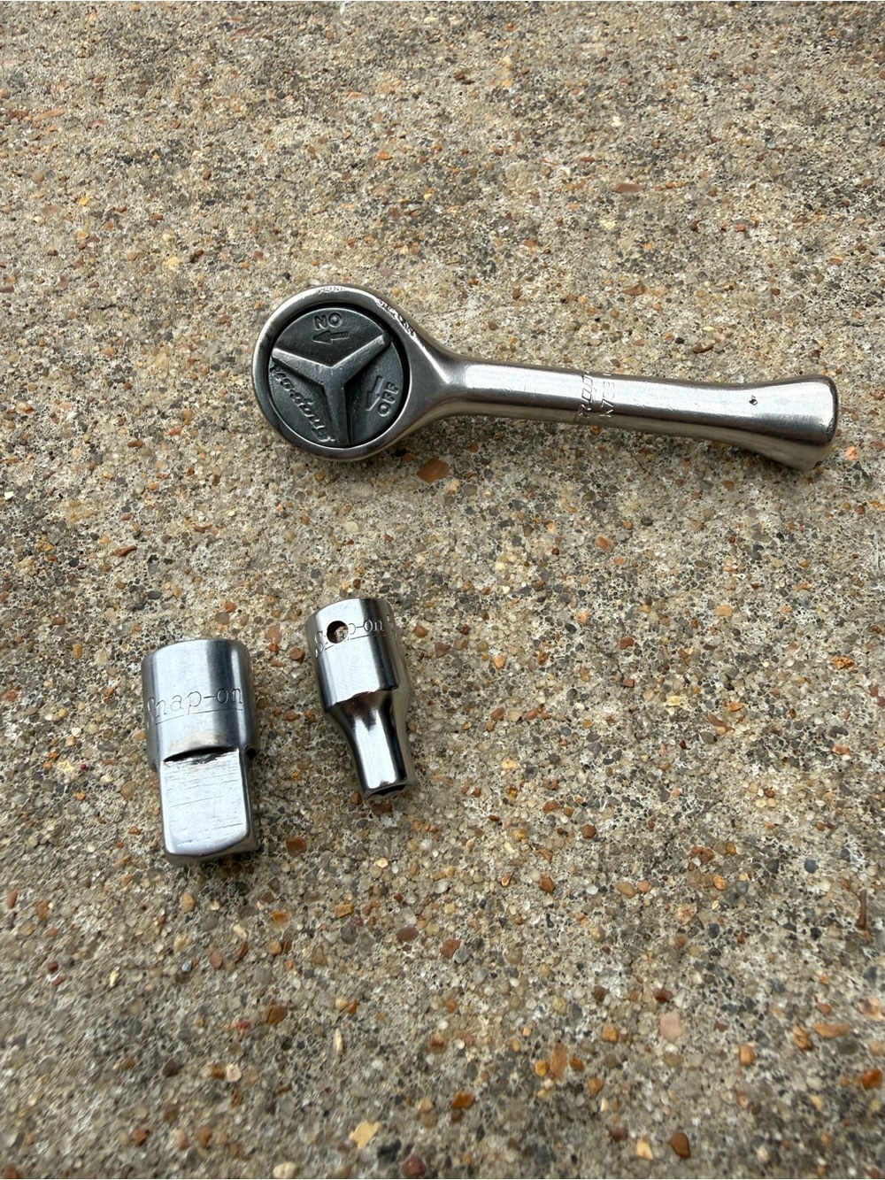 Snap-on Silver 3-Piece Ratchet and Socket Adapter Set for Men